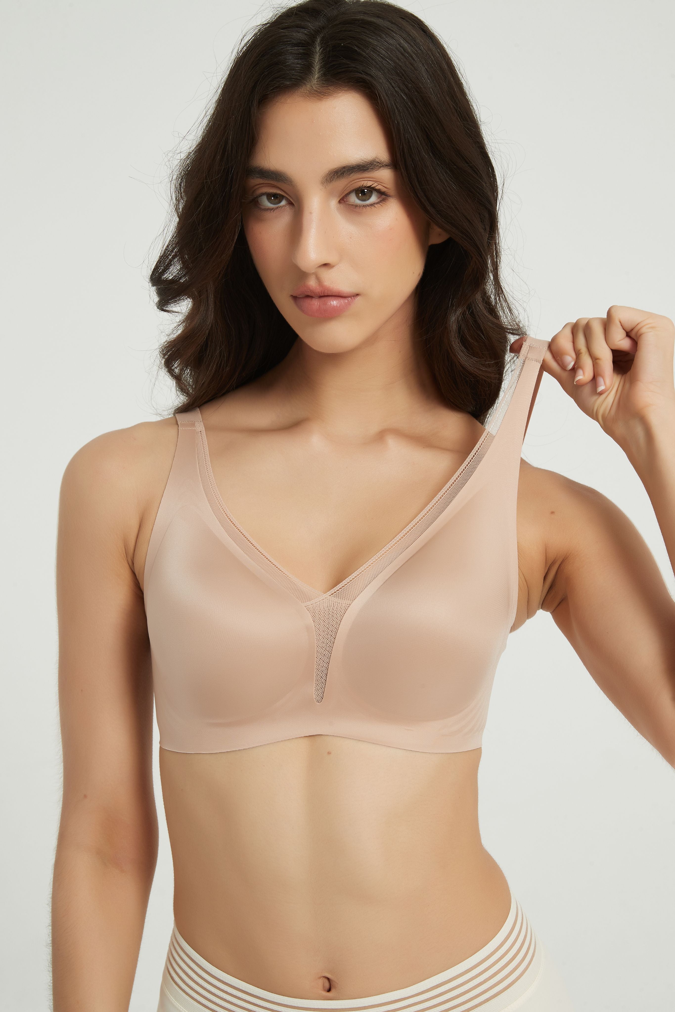mesh cross over bras